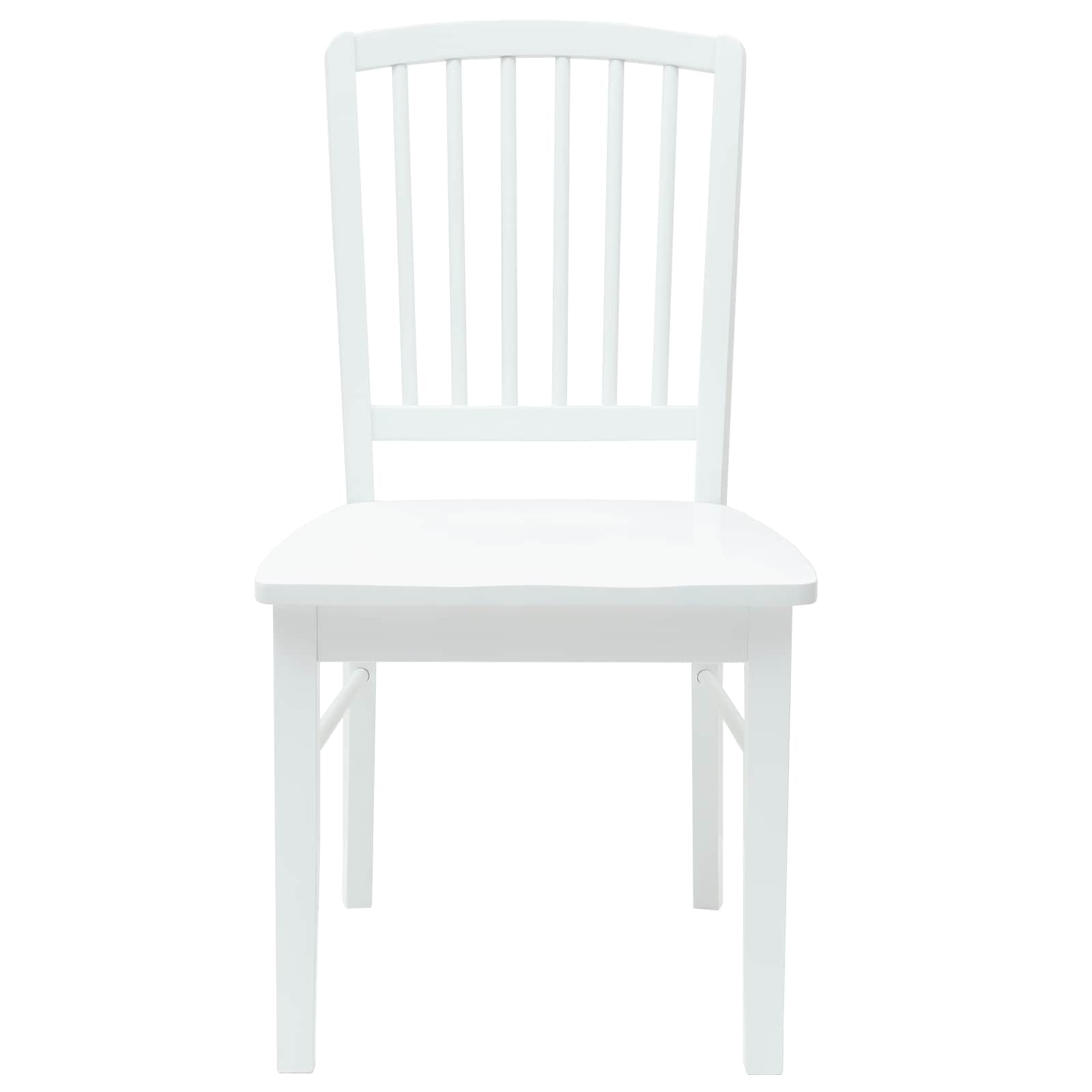 Eettafelstoelen 2 pcs Wit 50 x 52,5 x 91 cm Massief Rubberhout