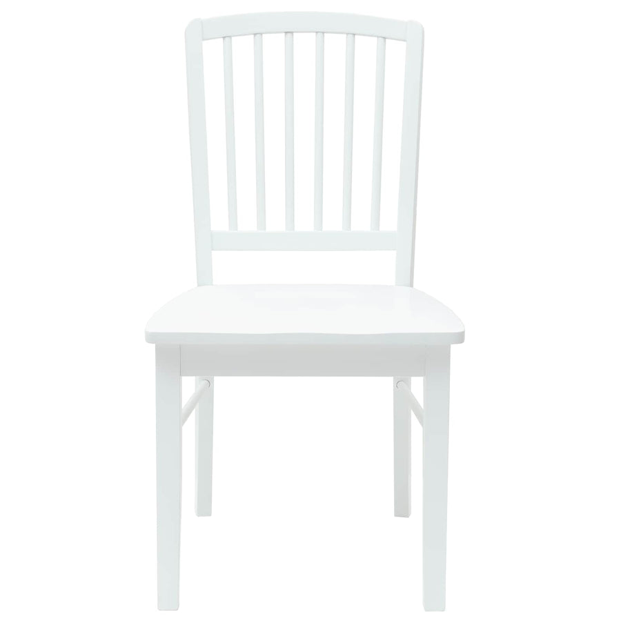 Eettafelstoelen 2 pcs Wit 50 x 52,5 x 91 cm Massief Rubberhout