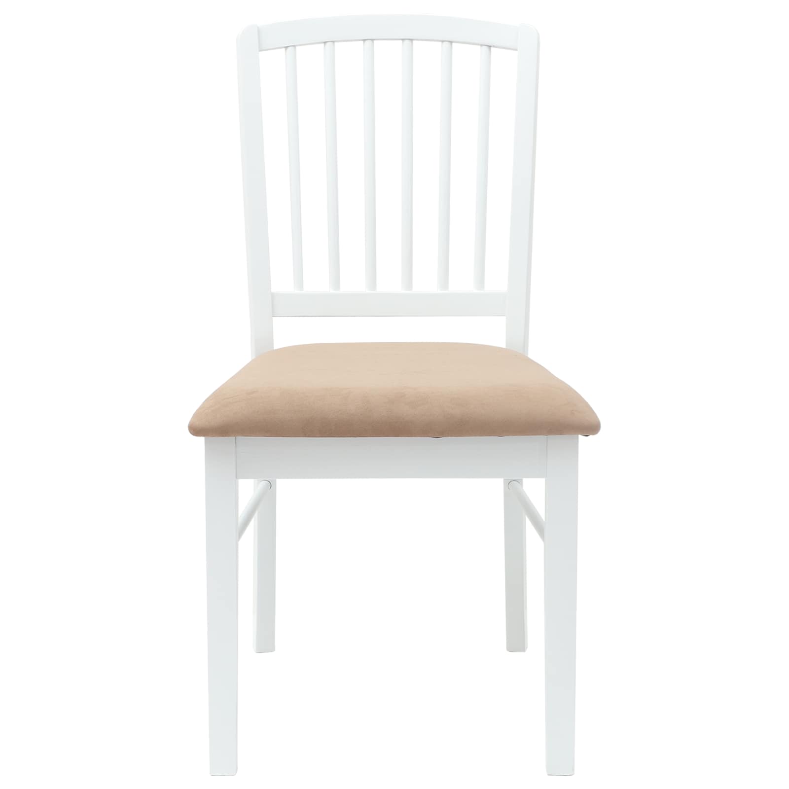 Eettafelstoelen 2 pcs Wit 50 x 52,5 x 91 cm Massief Rubberhout