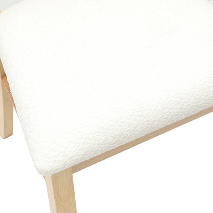 Eettafelstoelen 2 pcs Naturel 50 x 52,5 x 91 cm