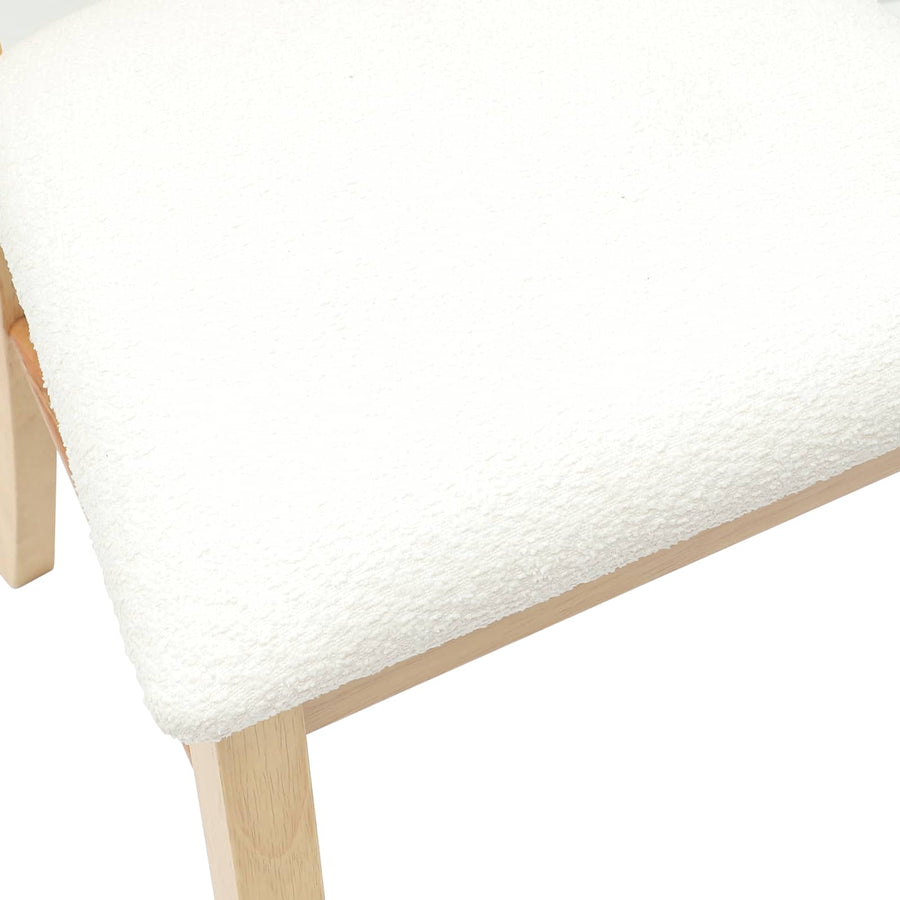 Eettafelstoelen 2 pcs Naturel 50 x 52,5 x 91 cm