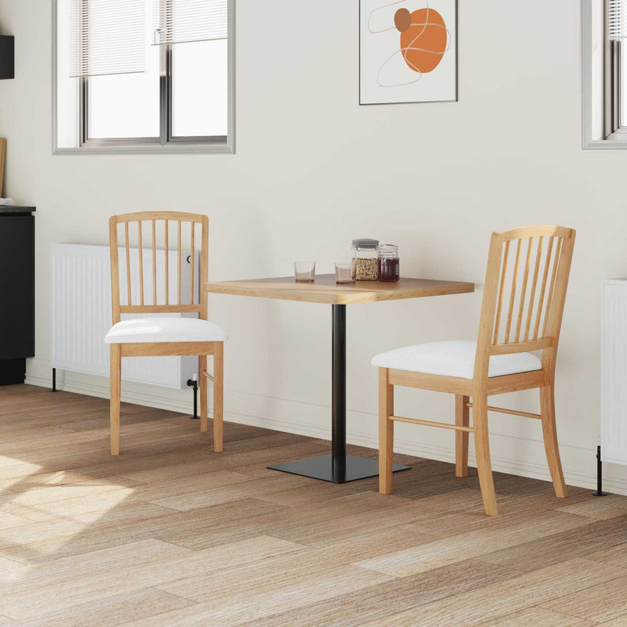 Eettafelstoelen 2 pcs Naturel 50 x 52,5 x 91 cm