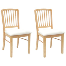 Eettafelstoelen 2 pcs Naturel 50 x 52,5 x 91 cm