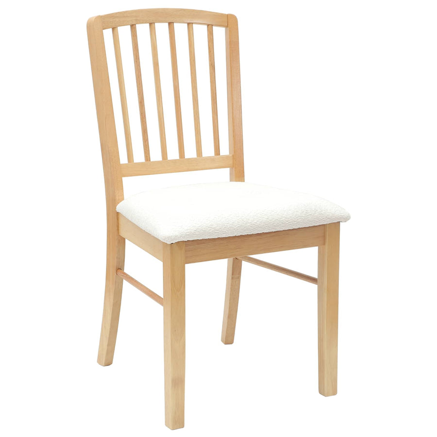 Eettafelstoelen 2 pcs Naturel 50 x 52,5 x 91 cm