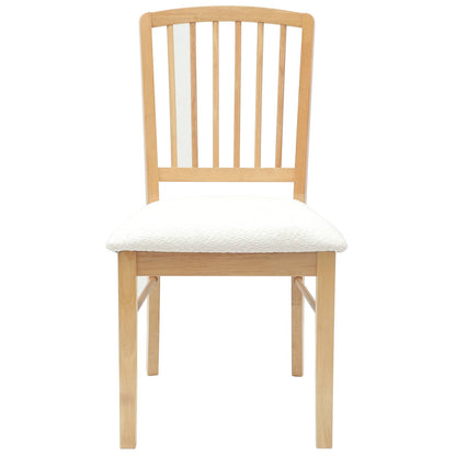 Eettafelstoelen 2 pcs Naturel 50 x 52,5 x 91 cm