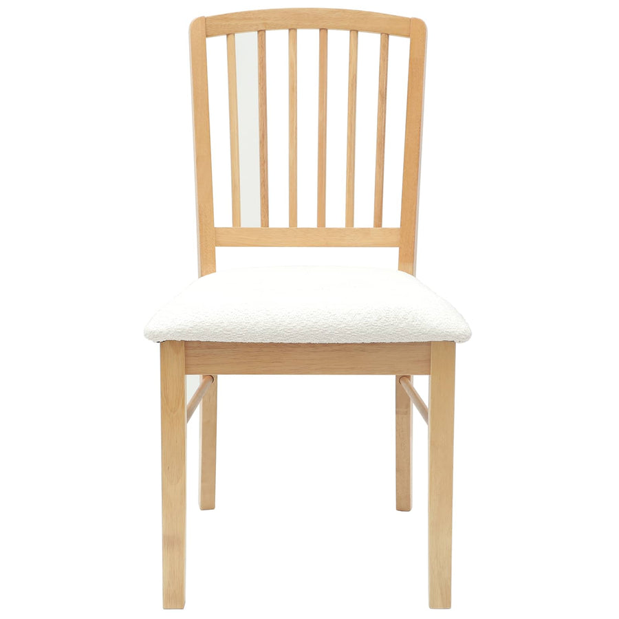 Eettafelstoelen 2 pcs Naturel 50 x 52,5 x 91 cm