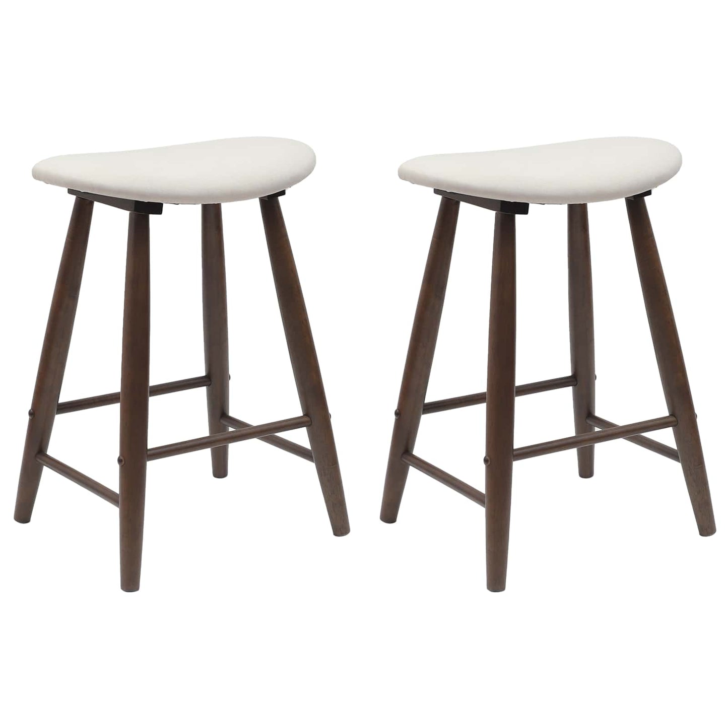 Eettafelstoelen 2 pcs Licht Bruin 46 x 37 x 63 cm