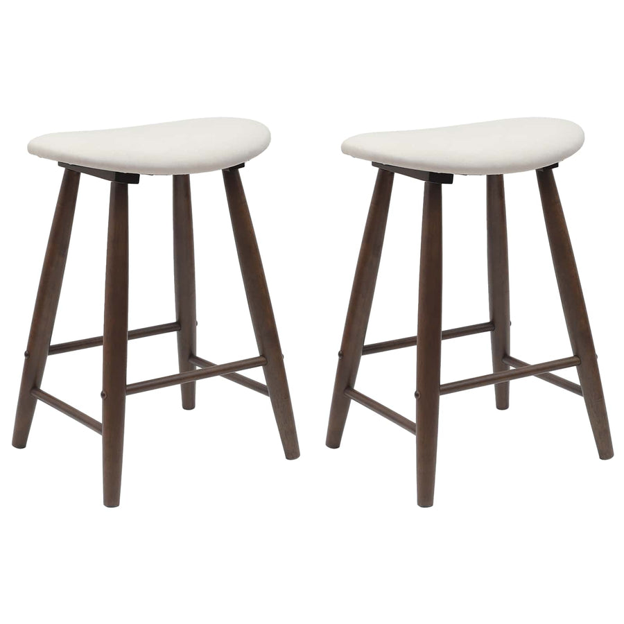Eettafelstoelen 2 pcs Licht Bruin 46 x 37 x 63 cm