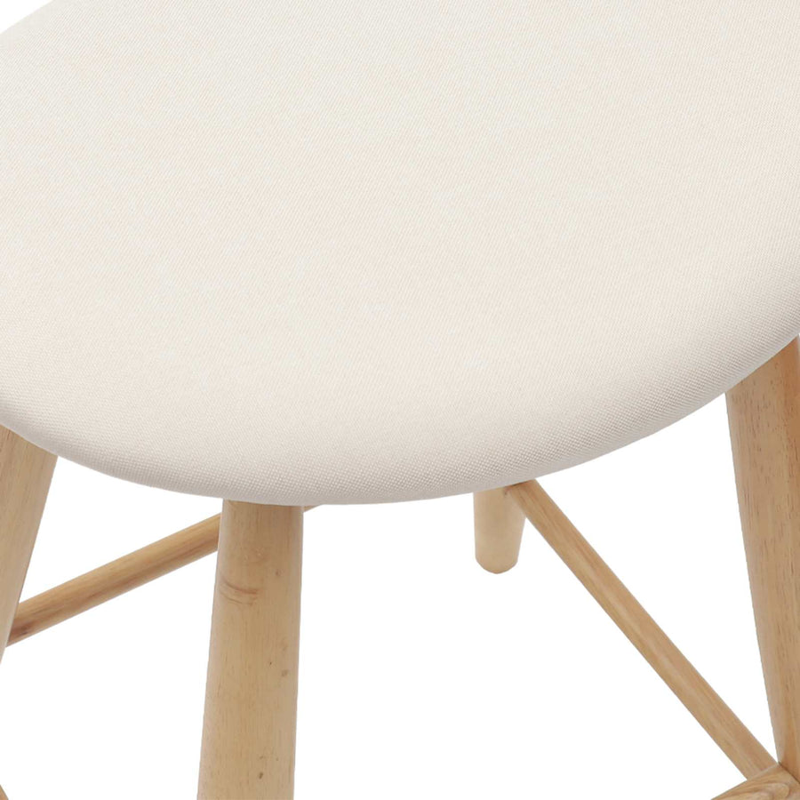 Eettafelstoelen 2 pcs Naturel 46 x 37 x 63 cm