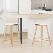 Eettafelstoelen 2 stuks massief rubberhout naturel 46x37x63 cm