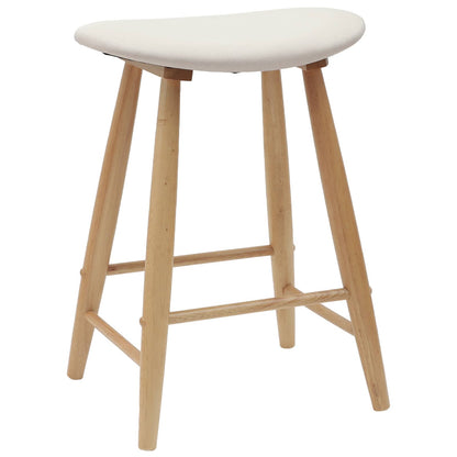 Eettafelstoelen 2 pcs Naturel 46 x 37 x 63 cm