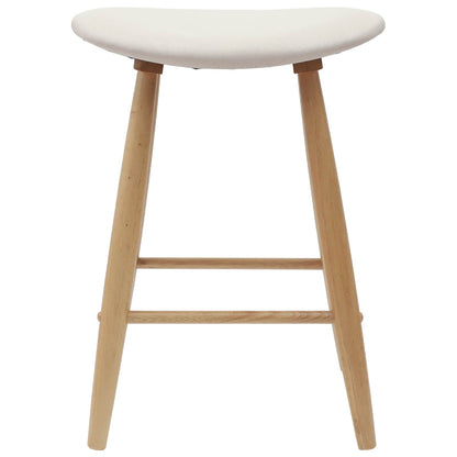 Eettafelstoelen 2 pcs Naturel 46 x 37 x 63 cm