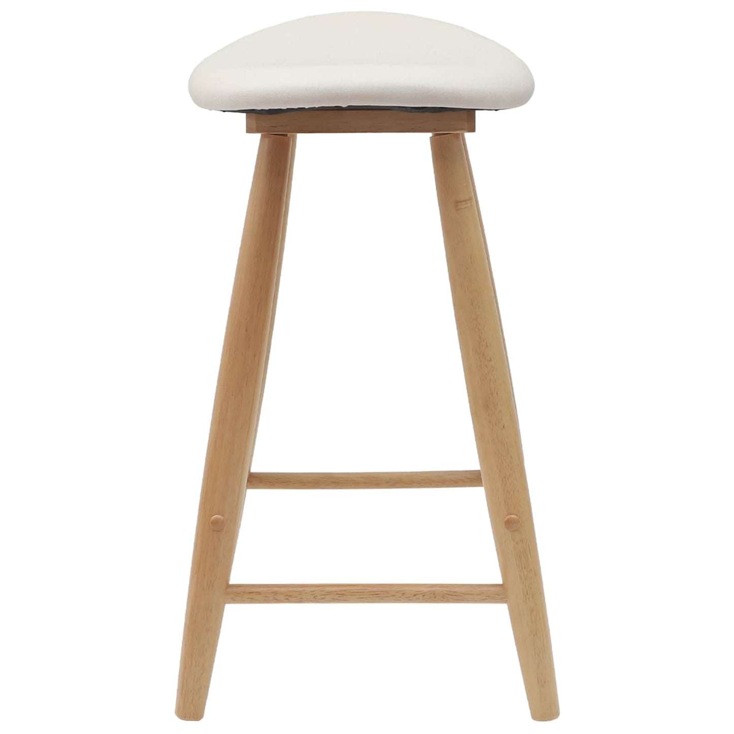 Eettafelstoelen 2 pcs Naturel 46 x 37 x 63 cm