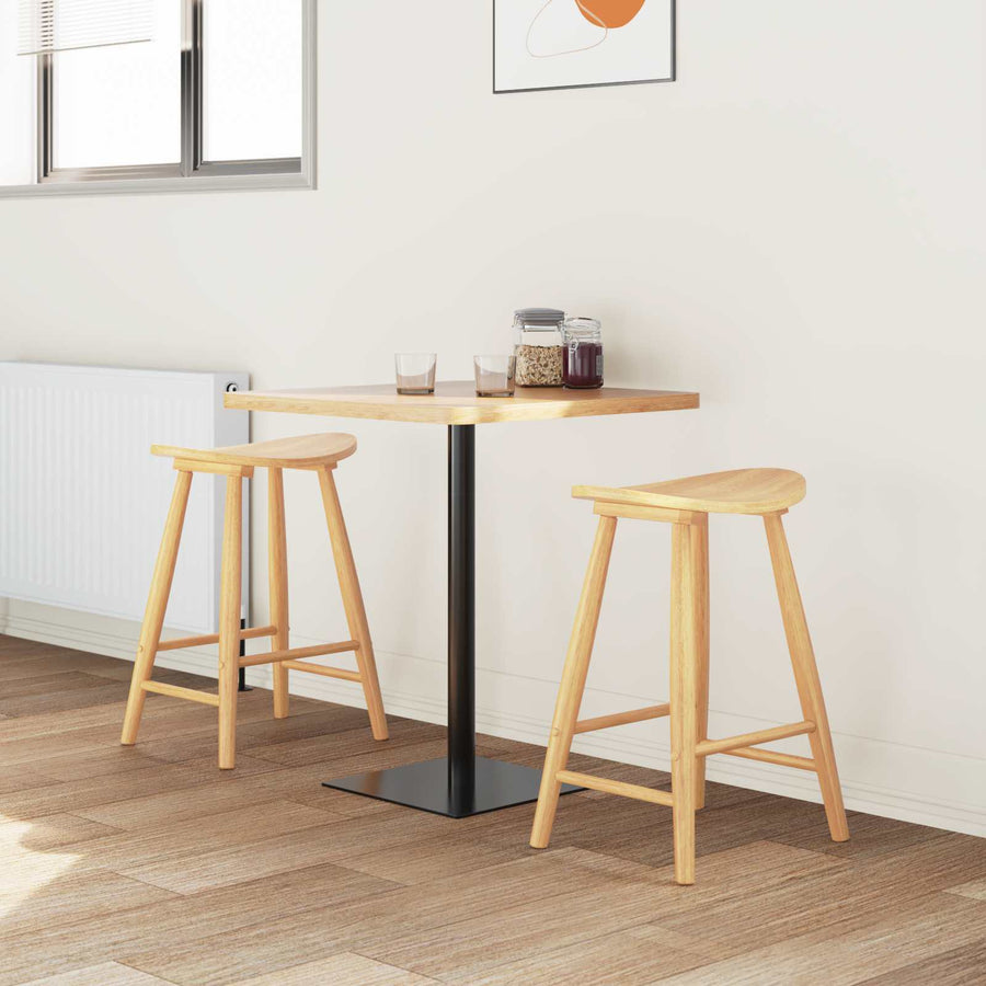 Eettafelstoelen 2 pcs Naturel 46 x 37 x 63 cm