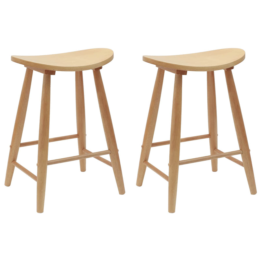 Eettafelstoelen 2 pcs Naturel 46 x 37 x 63 cm