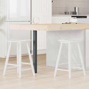 Eettafelstoelen 2 stuks wit massief rubberhout 46x37x63 cm