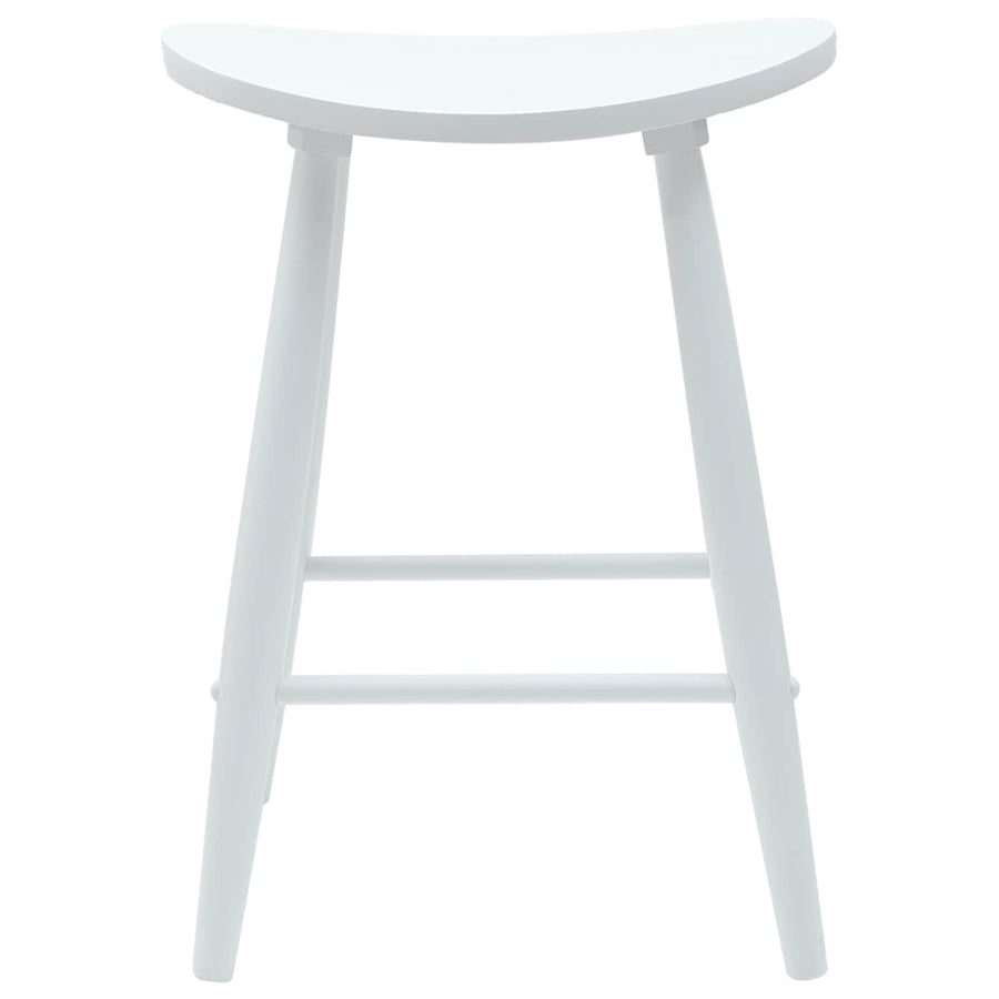 Eettafelstoelen 2 pcs Wit 46 x 37 x 63 cm Massief Rubberhout