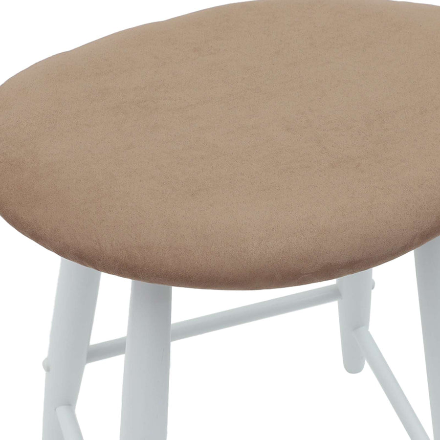 Eettafelstoelen 2 pcs Wit 46 x 37 x 63 cm Massief Rubberhout