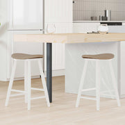 Eettafelstoelen 2 stuks wit 46x37x63 cm massief rubberhout