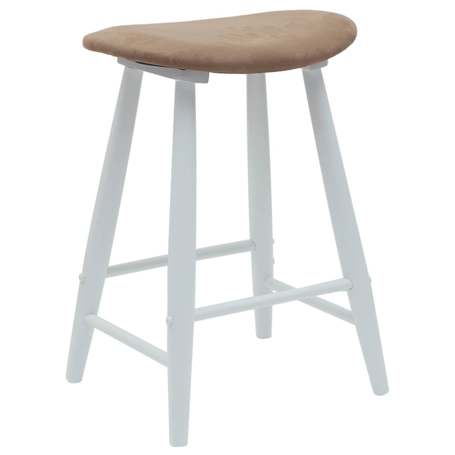 Eettafelstoelen 2 pcs Wit 46 x 37 x 63 cm Massief Rubberhout