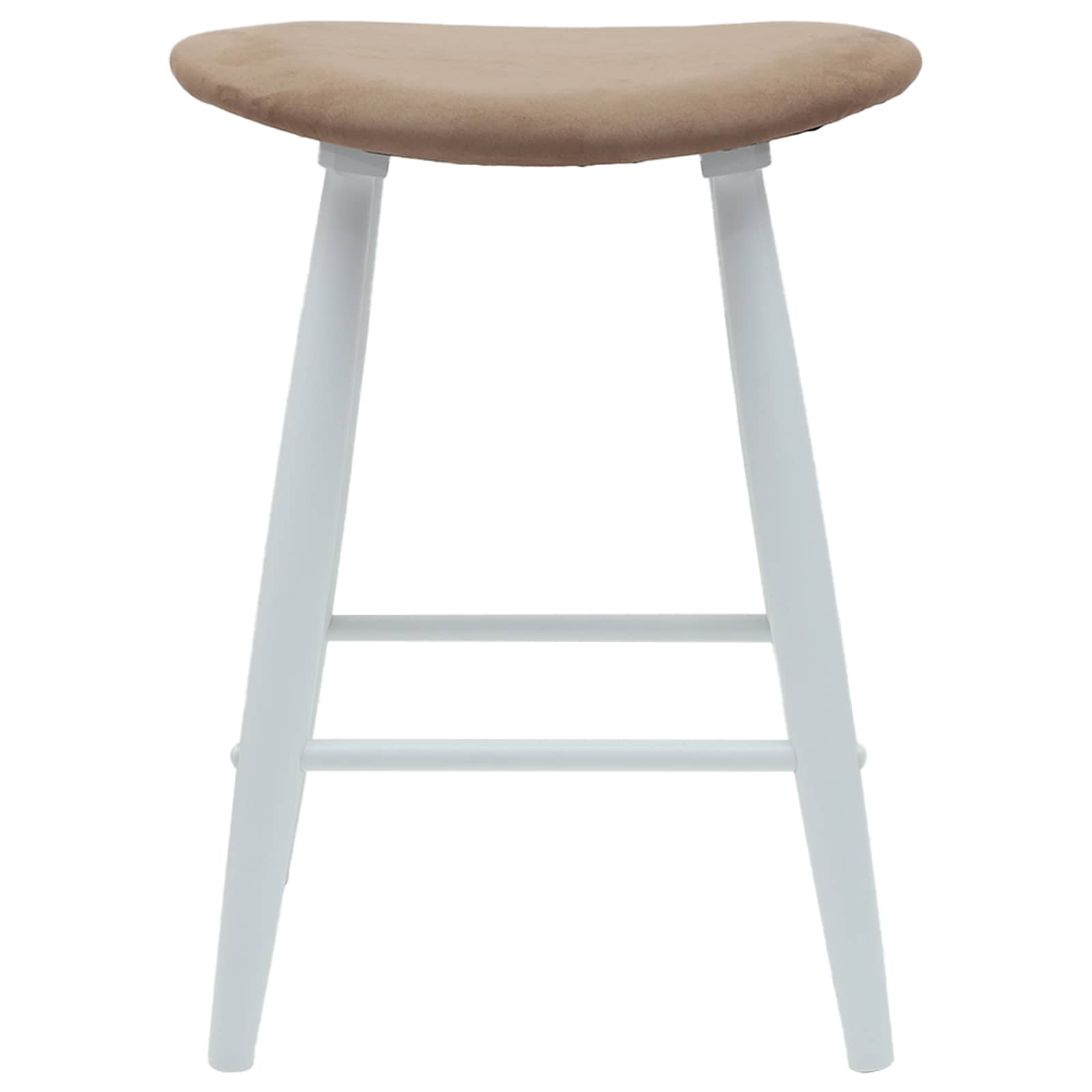 Eettafelstoelen 2 pcs Wit 46 x 37 x 63 cm Massief Rubberhout