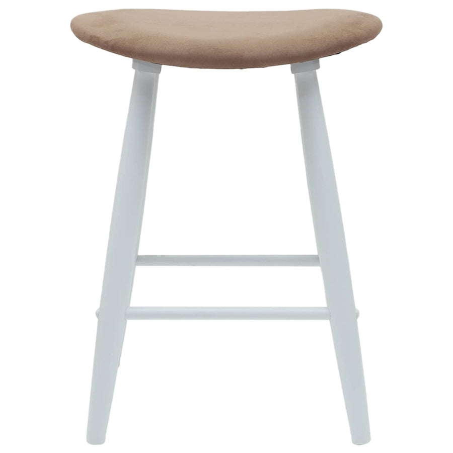 Eettafelstoelen 2 pcs Wit 46 x 37 x 63 cm Massief Rubberhout