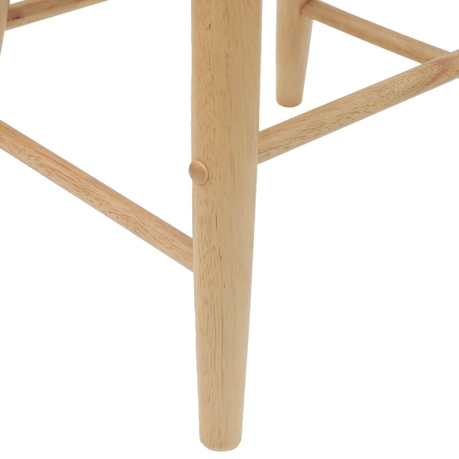 Eettafelstoelen 2 pcs Naturel 46 x 37 x 63 cm