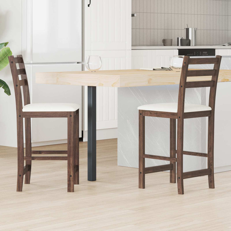 Eettafelstoelen 2 pcs Licht Bruin 40 x 47,5 x 99,5 cm