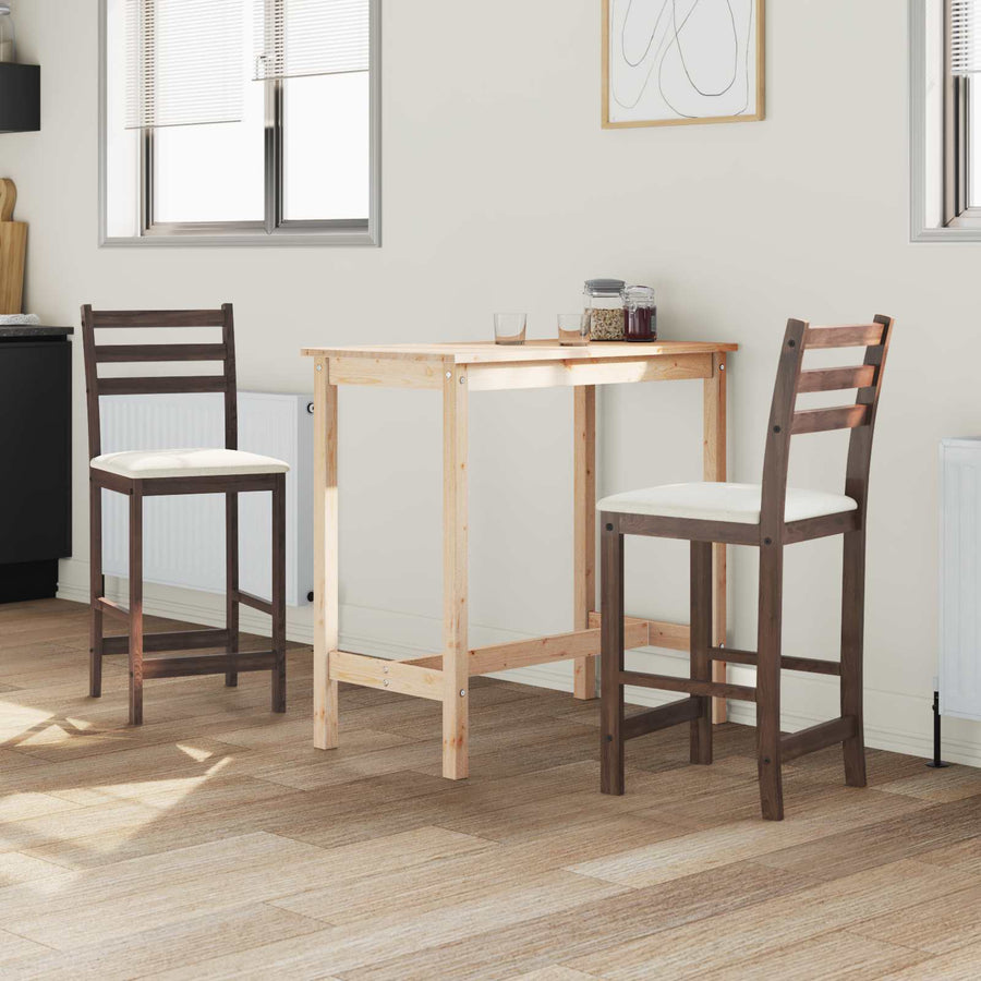Eettafelstoelen 2 pcs Licht Bruin 40 x 47,5 x 99,5 cm