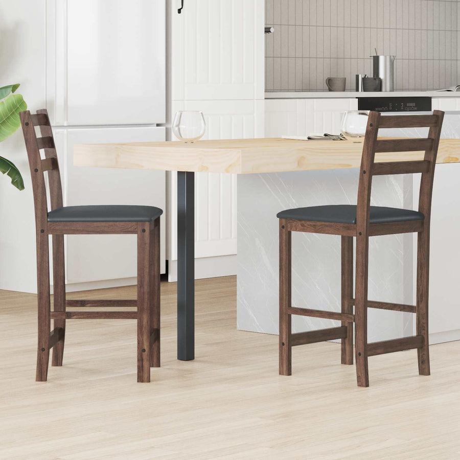 Eettafelstoelen 2 pcs Licht Bruin 40 x 47,5 x 99,5 cm