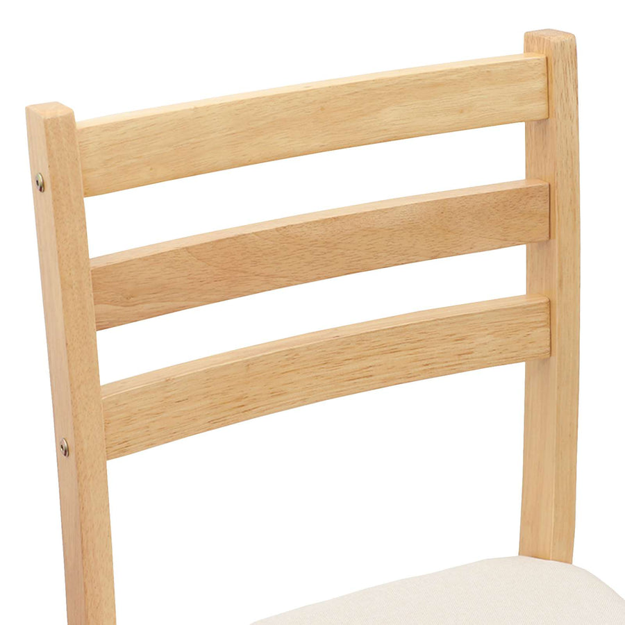 Eettafelstoelen 2 pcs Naturel 40 x 47,5 x 99,5 cm