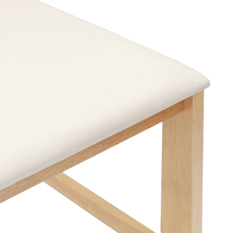 Eettafelstoelen 2 pcs Naturel 40 x 47,5 x 99,5 cm