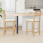 Dining Chairs 2 pcs Natural 40 x 47.5 x 99.5 cm