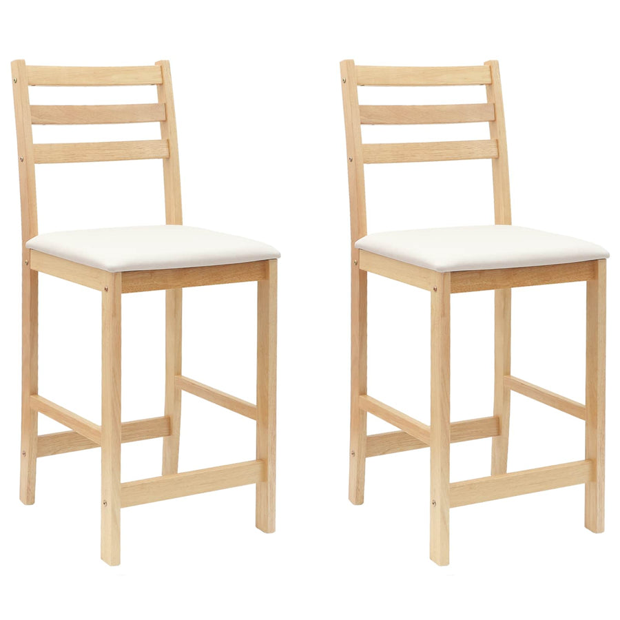 Eettafelstoelen 2 pcs Naturel 40 x 47,5 x 99,5 cm