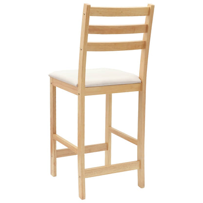 Eettafelstoelen 2 pcs Naturel 40 x 47,5 x 99,5 cm