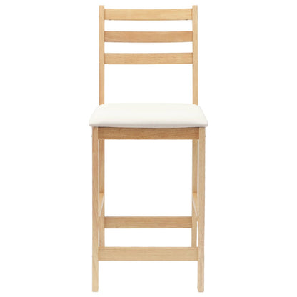 Eettafelstoelen 2 pcs Naturel 40 x 47,5 x 99,5 cm