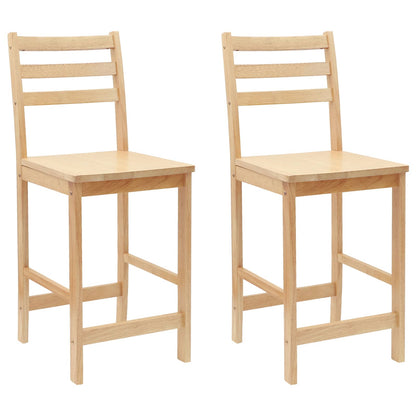 Eettafelstoelen 2 pcs Naturel 40 x 47,5 x 99,5 cm