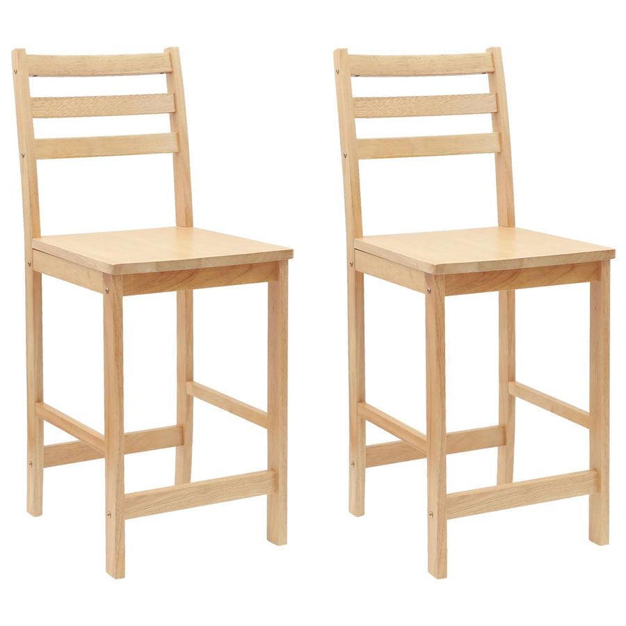 Eettafelstoelen 2 pcs Naturel 40 x 47,5 x 99,5 cm