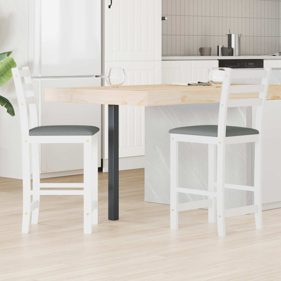 Eettafelstoelen 2 pcs Wit 40 x 47,5 x 99,5 cm