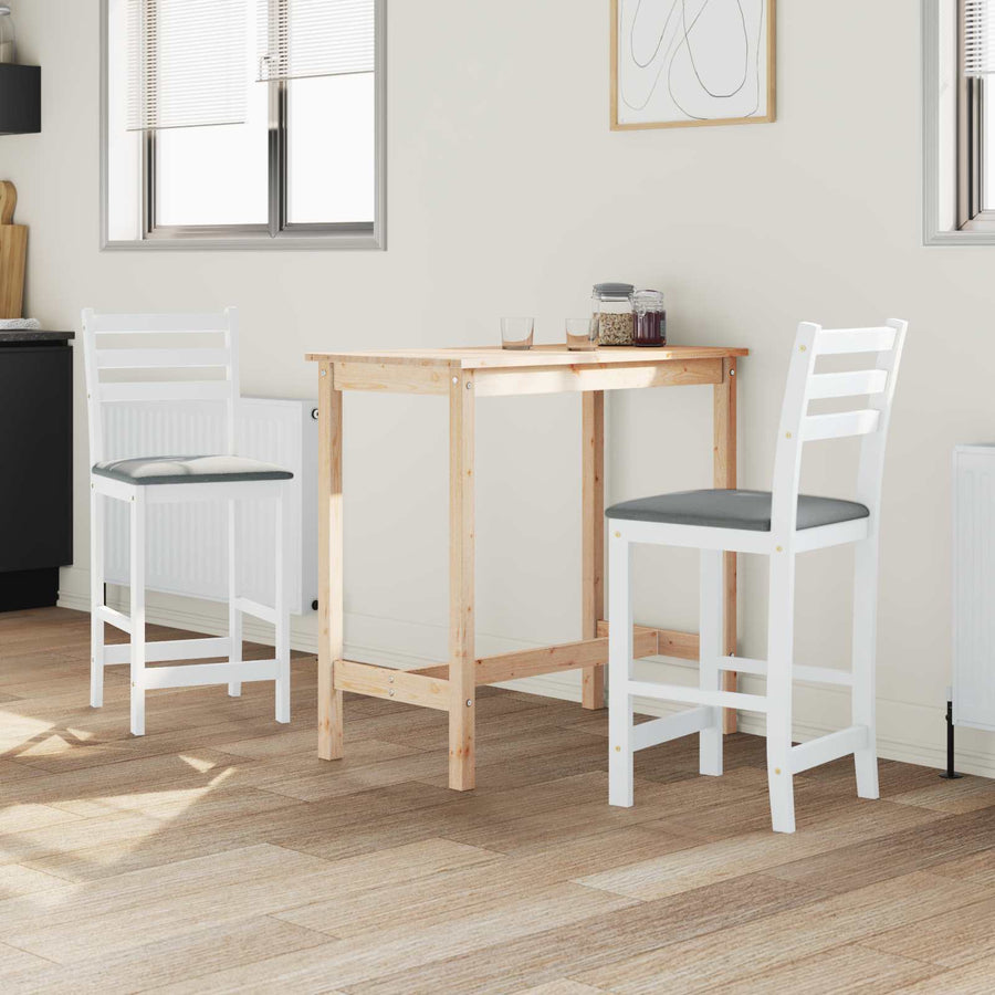 Eettafelstoelen 2 pcs Wit 40 x 47,5 x 99,5 cm