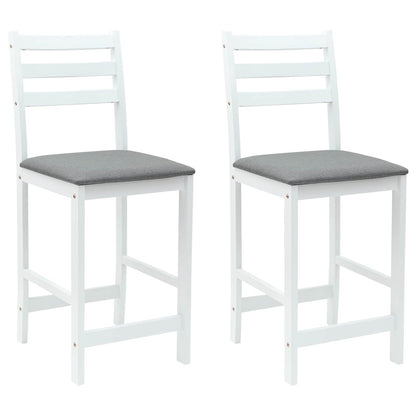Eettafelstoelen 2 pcs Wit 40 x 47,5 x 99,5 cm