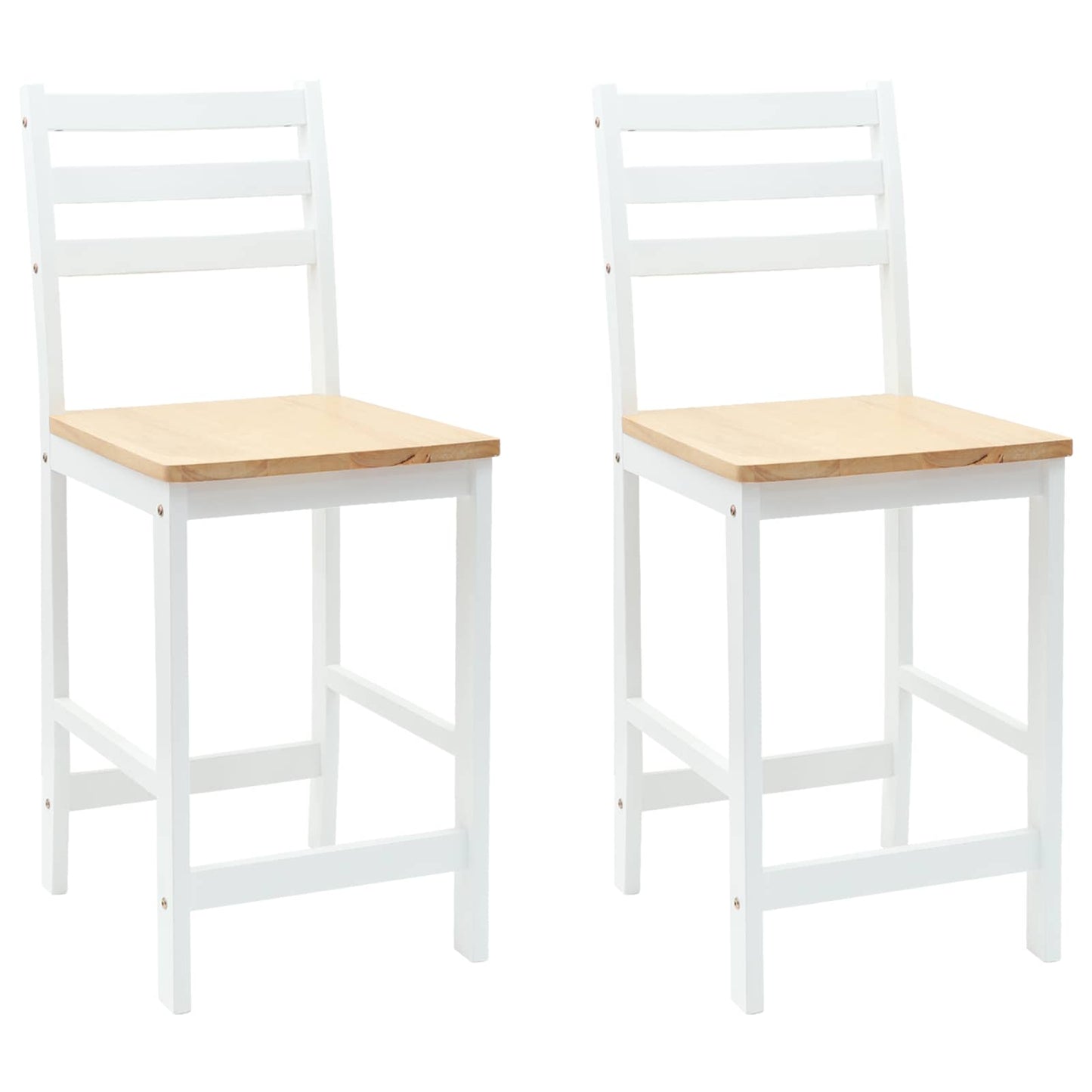 Eettafelstoelen 2 pcs Wit 40 x 47,5 x 99,5 cm