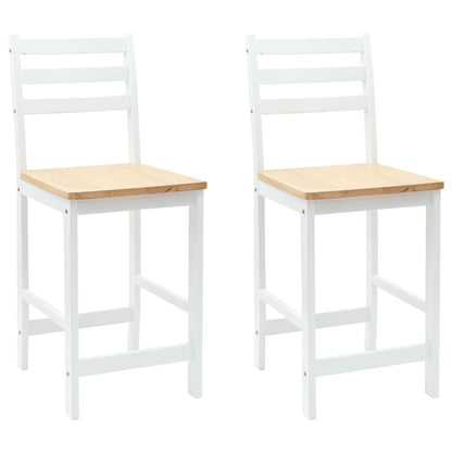 Eettafelstoelen 2 pcs Wit 40 x 47,5 x 99,5 cm