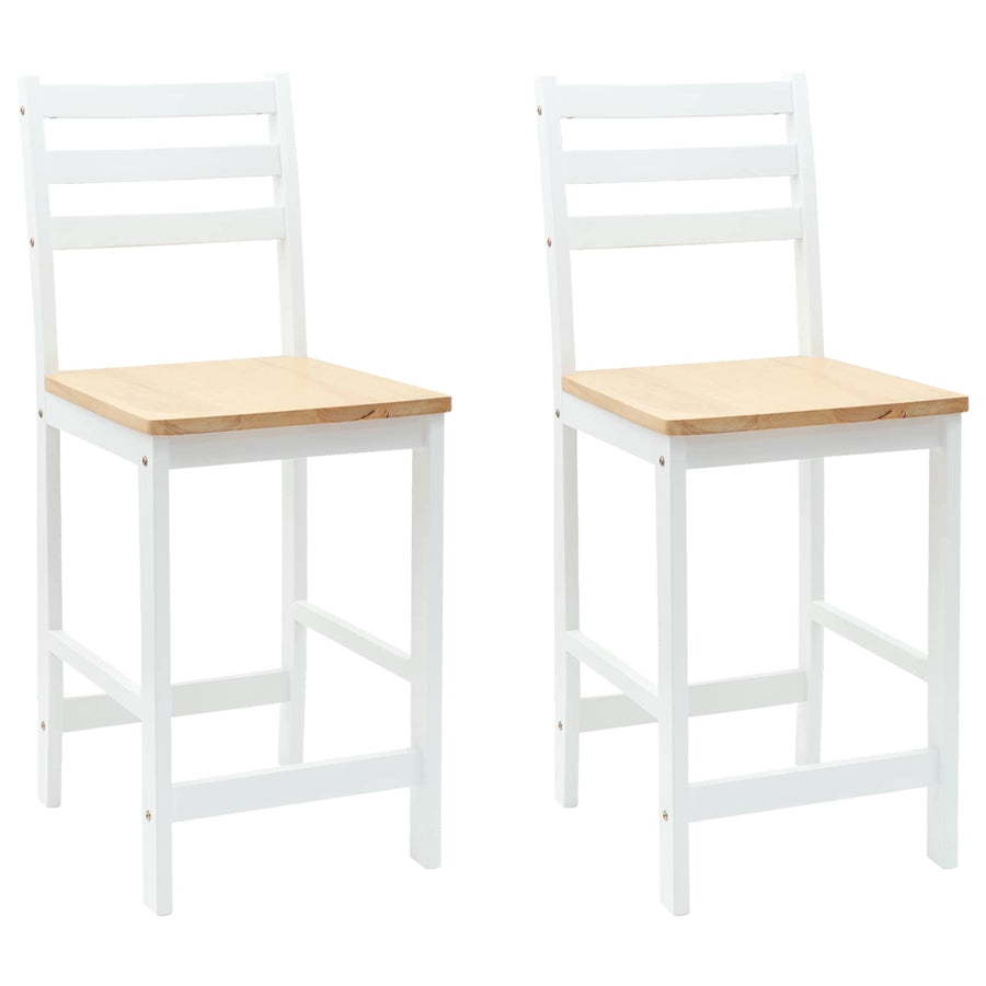 Eettafelstoelen 2 pcs Wit 40 x 47,5 x 99,5 cm