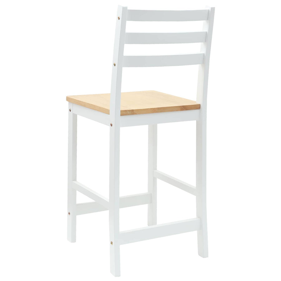 Eettafelstoelen 2 pcs Wit 40 x 47,5 x 99,5 cm