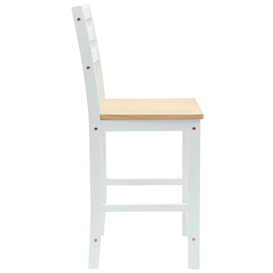 Eettafelstoelen 2 pcs Wit 40 x 47,5 x 99,5 cm
