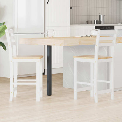 Eettafelstoelen 2 pcs Wit 40 x 47,5 x 99,5 cm