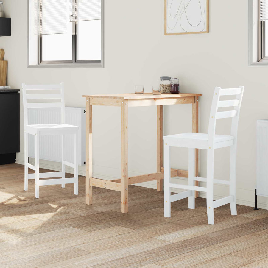 Eettafelstoelen 2 pcs Wit 40 x 47,5 x 99,5 cm