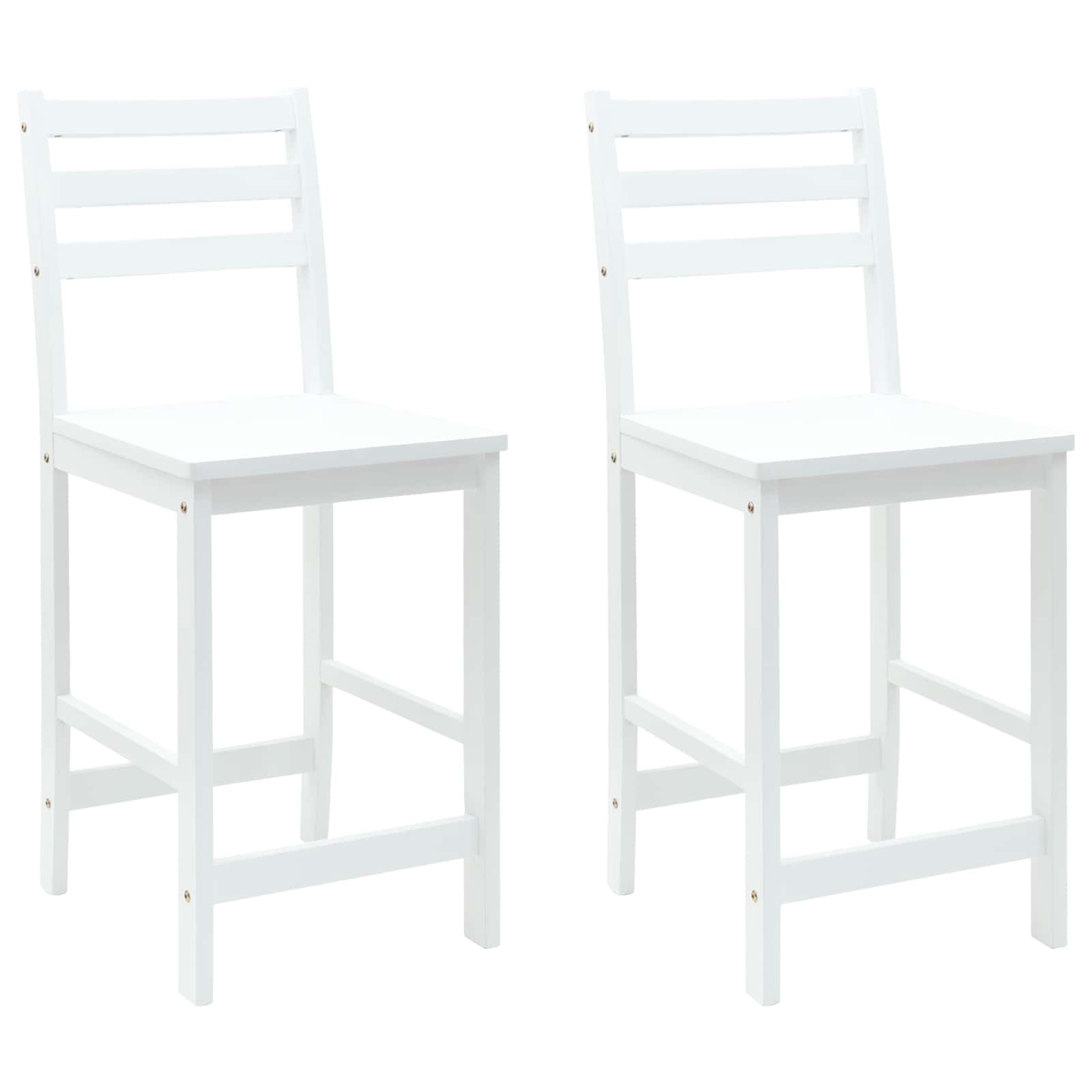 Eettafelstoelen 2 pcs Wit 40 x 47,5 x 99,5 cm