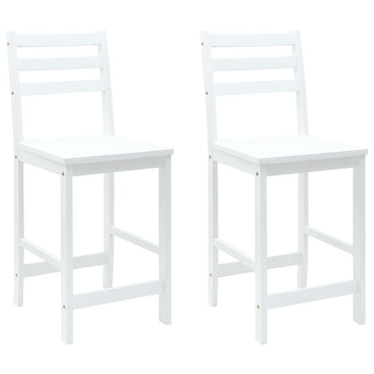Eettafelstoelen 2 pcs Wit 40 x 47,5 x 99,5 cm